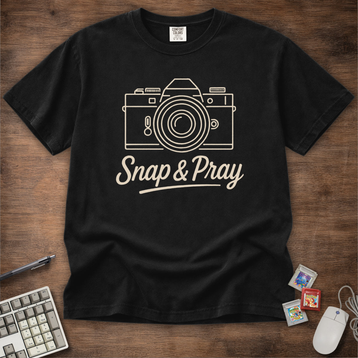 Snap & Pray Film Camera Tee