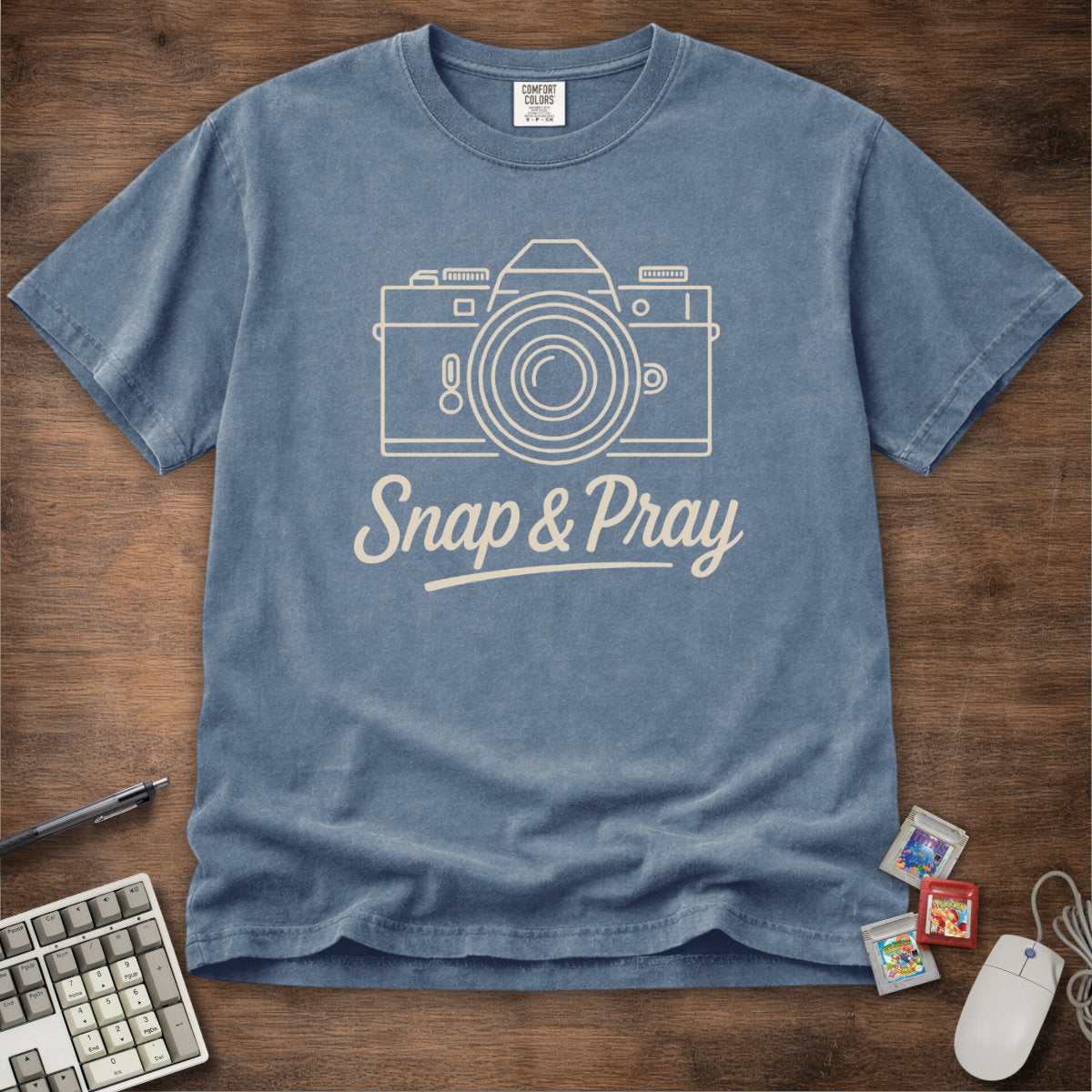 Snap & Pray Film Camera Tee