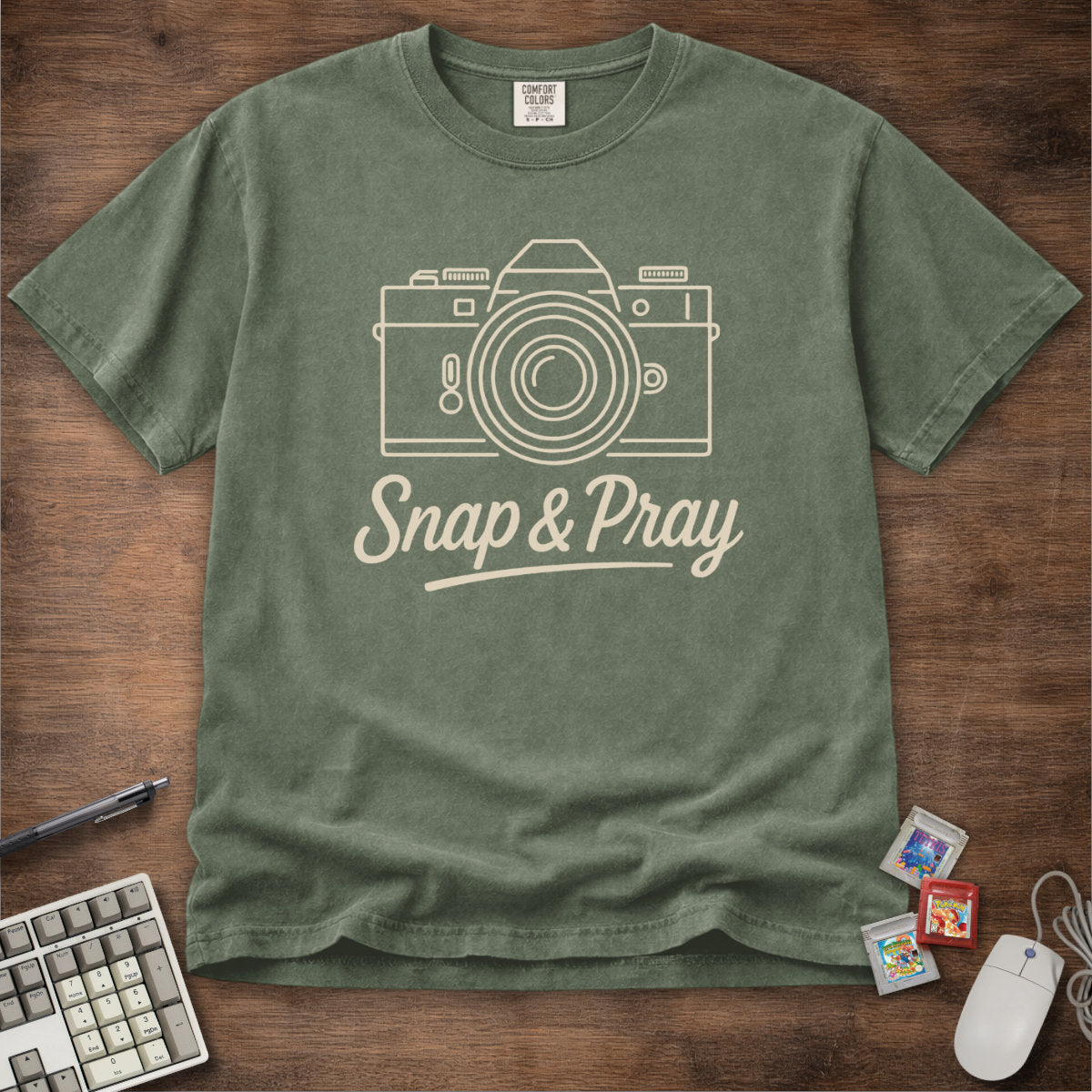 Snap & Pray Film Camera Tee
