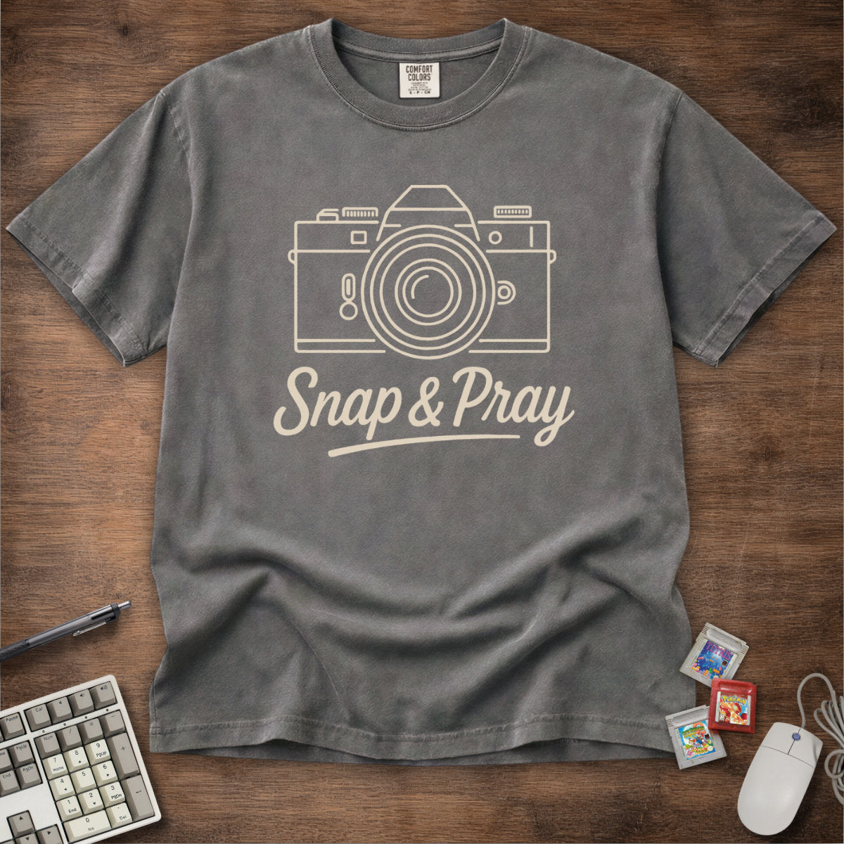 Snap & Pray Film Camera Tee